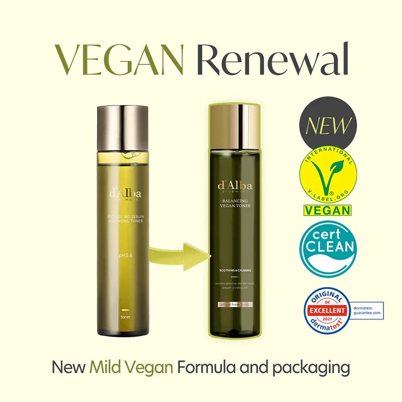d'Alba - Mild Skin Balancing Vegan Toner (150 ml) - Tonique Apaisant Hydratant