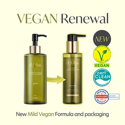 d'Alba - Mild Skin Balancing Vegan Cleanser (200 ml) - Nettoyant Visage Apaisant Hydratant
