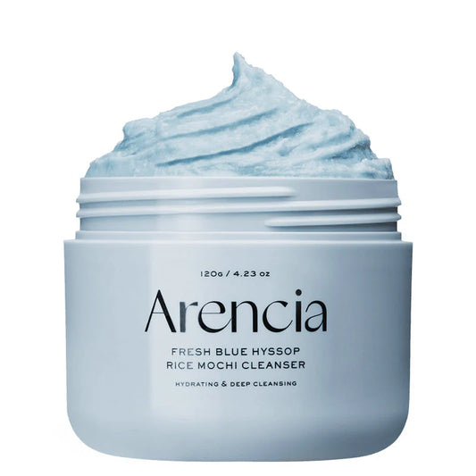 Arencia - Blue Hyssop Rice Mochi Cleanser (120 g) - Nettoyant Visage Purifiant Pores
