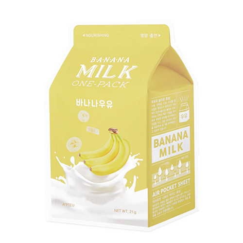 A'pieu - Banana Milk One-Pack (1 pièce) - Masque Tissu Nourrissant Hydratant