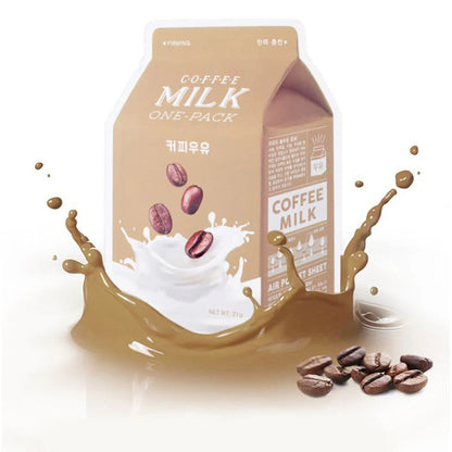 A'pieu - Coffee Milk One-Pack (1 pièce) - Masque Tissu Énergisant Éclat