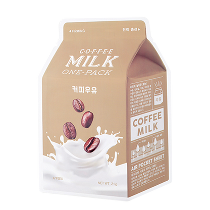 A'pieu - Coffee Milk One-Pack (1 pièce) - Masque Tissu Énergisant Éclat