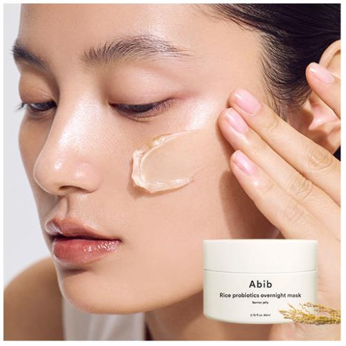 Abib - Rice Probiotics Overnight Mask Barrier Jelly (80 ml) - Masque de Nuit Hydratant Barrière Cutanée