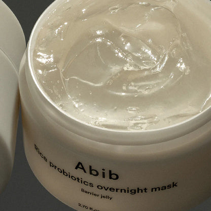 Abib - Rice Probiotics Overnight Mask Barrier Jelly (80 ml) - Masque de Nuit Hydratant Barrière Cutanée