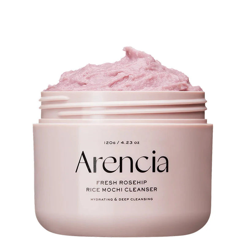 Arencia - Fresh Rosehip Rice Mochi Cleanser (120 g) - Nettoyant Visage Éclat Antioxydant