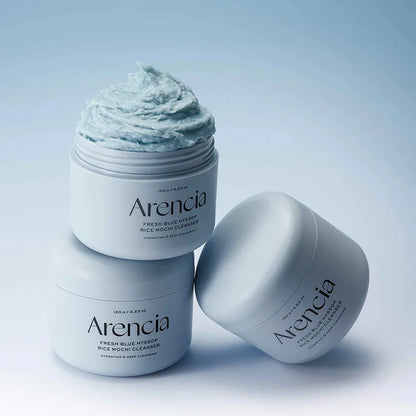 Arencia - Blue Hyssop Rice Mochi Cleanser (120 g) - Nettoyant Visage Purifiant Pores