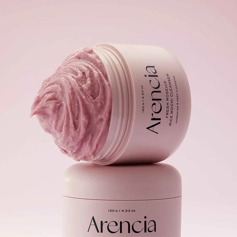 Arencia - Fresh Rosehip Rice Mochi Cleanser (120 g) - Nettoyant Visage Éclat Antioxydant