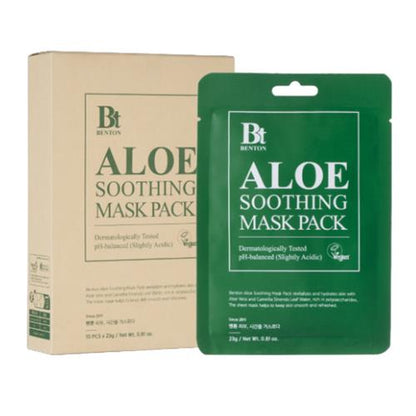 Benton - Aloe Soothing Mask Pack (1 pièce) - Masque Tissu Apaisant Hydratant