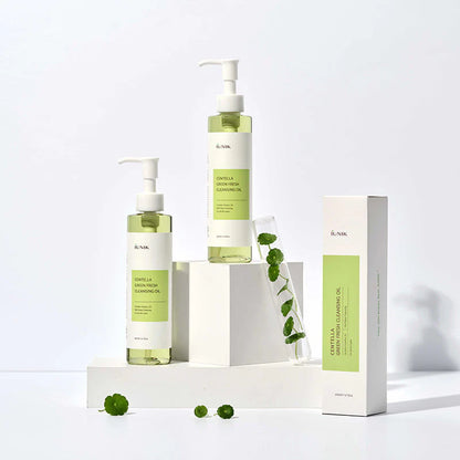 IUNIK - Centella Green Fresh Cleansing Oil (200 ml) - Huile Démaquillante Apaisante