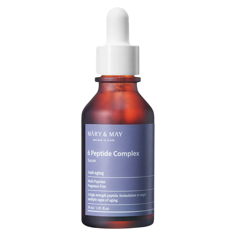 Mary&May - 6 Peptide Complex Serum (80 ml) - Sérum Peptides Anti-Âge Fermeté