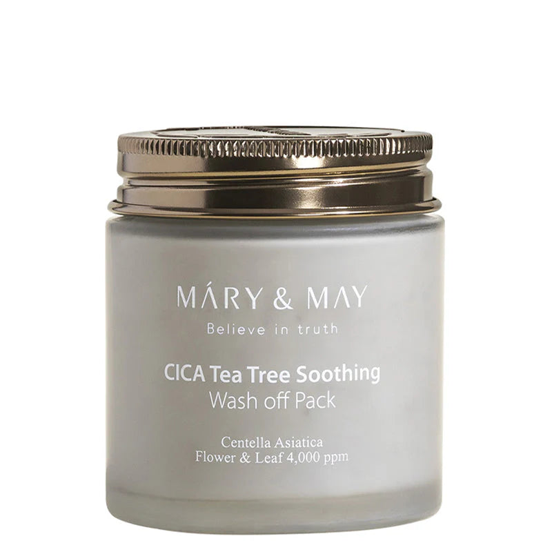 Mary&May - CICA TeaTree Soothing Wash Off Pack (125 g) - Masque Apaisant Purifiant Pores