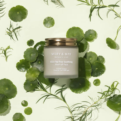 Mary&May - CICA TeaTree Soothing Wash Off Pack (125 g) - Masque Apaisant Purifiant Pores