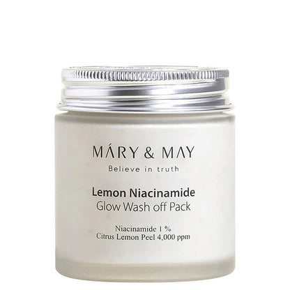Mary&May - Lemon Niacinamide Glow Wash Off Pack (125 g) - Masque Éclat Anti-Taches