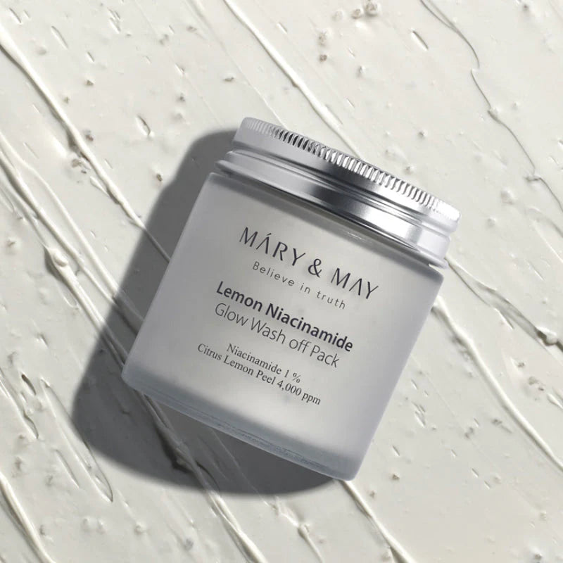 Mary&May - Lemon Niacinamide Glow Wash Off Pack (125 g) - Masque Éclat Anti-Taches
