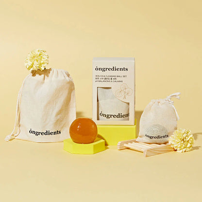 Ongredients - Jeju Cica Cleansing Ball (110 g) - Savon Nettoyant Visage Apaisant