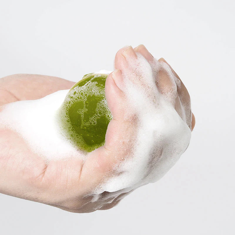 Ongredients - Jeju Green Tea Cleansing Ball (110 g) - Savon Nettoyant Visage Purifiant