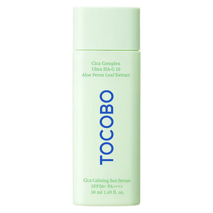 Tocobo - Cica Calming Sun Serum SPF50+ PA++++ (50 ml) - Sérum Solaire Apaisant Hydratant