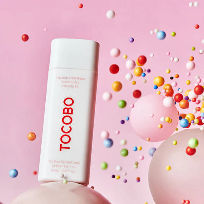 Tocobo - Vita Tone Up Sun Cream SPF50+ PA++++ (50 ml) - Crème Solaire Éclat Tone-Up