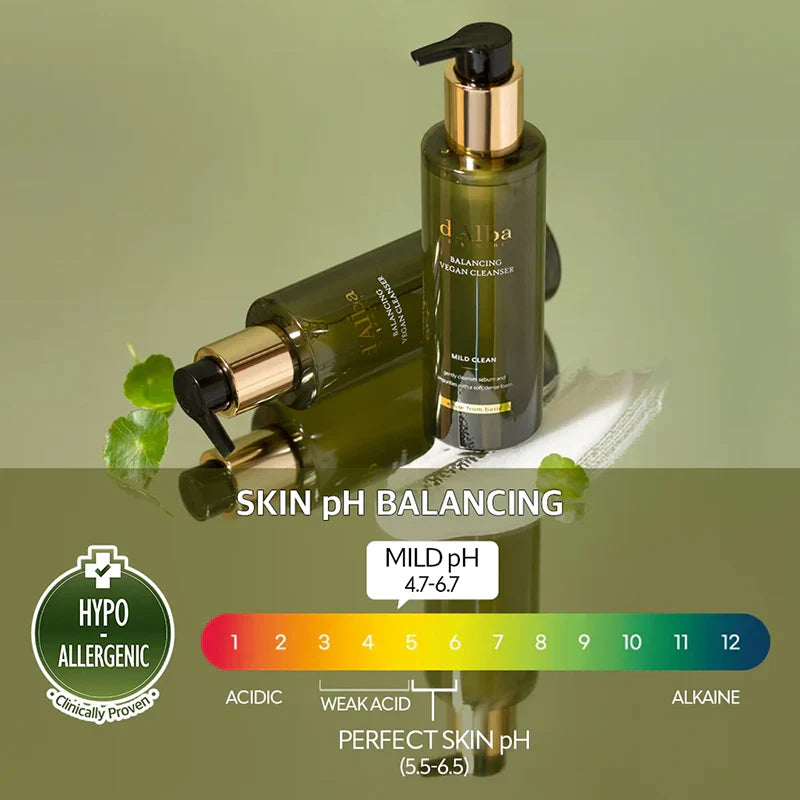 d'Alba - Mild Skin Balancing Vegan Cleanser (200 ml) - Nettoyant Visage Apaisant Hydratant